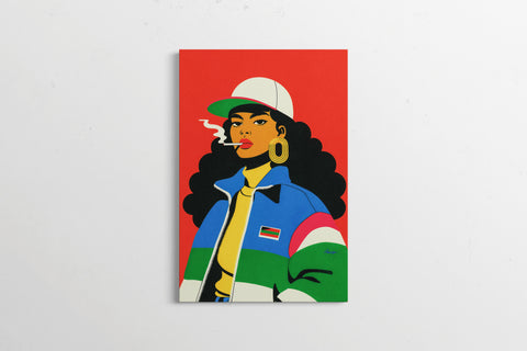 The Maverick - Modern Retro Art Print  - 11x17 Fine Art Paper